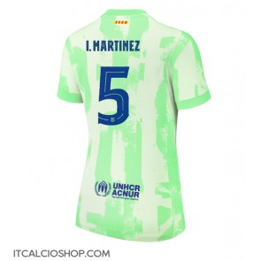 Barcelona Inigo Martinez #5 Terza Maglia Femmina 2024-25 Manica Corta